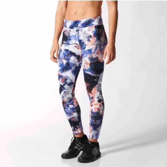 adidas Pants - Adidas Climalite Multi Color Leggings